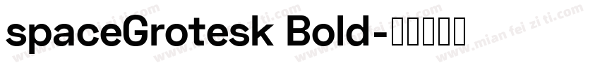 spaceGrotesk Bold字体转换